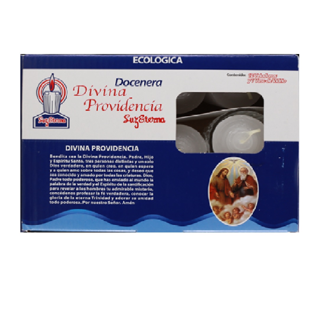 Veladora Docenera Blanca